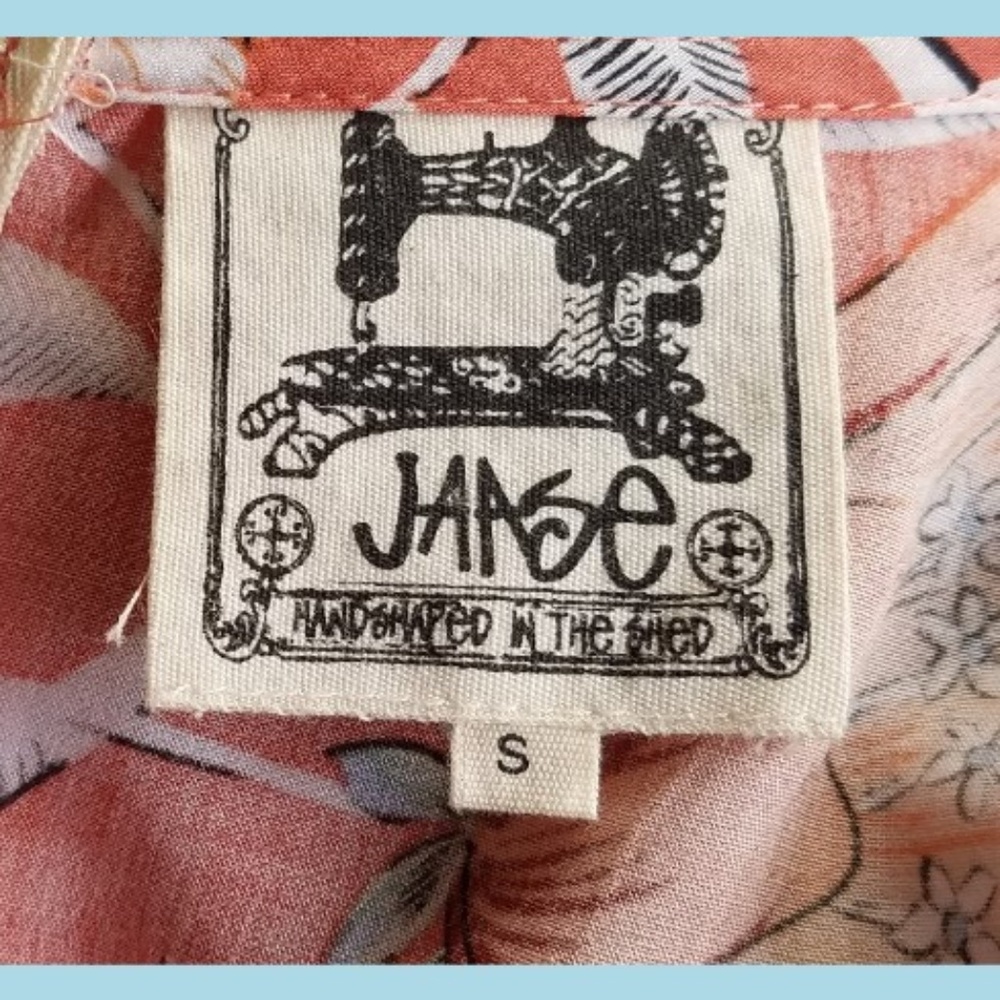 New JAASE Coral Floral Hi Low Hem Dress S - Picture 5 of 5